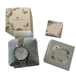 Olivia Burton Silver and Gold Women's Watch